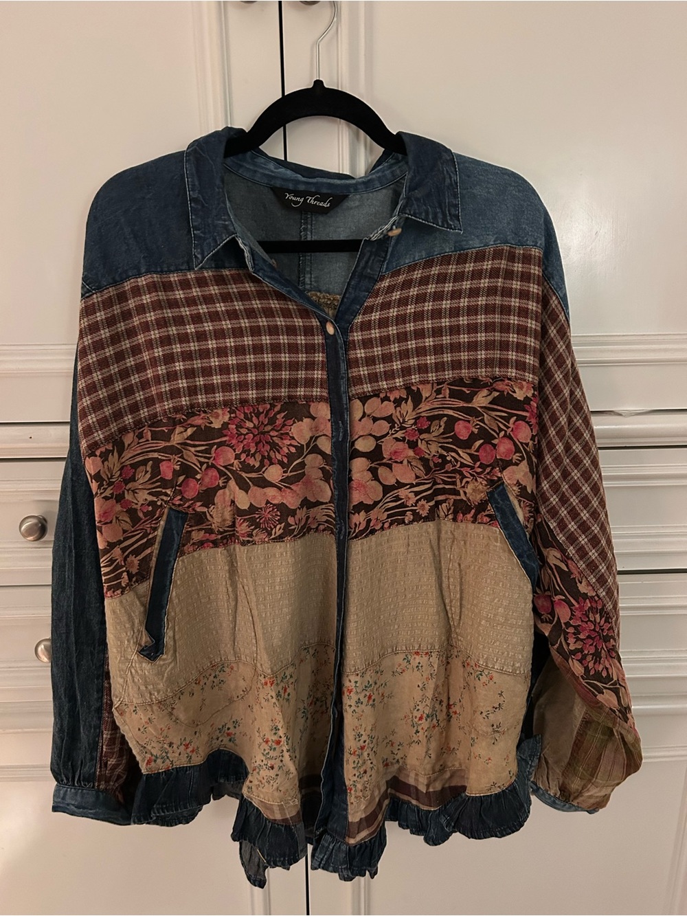 NWOT Young Threads button down shirt